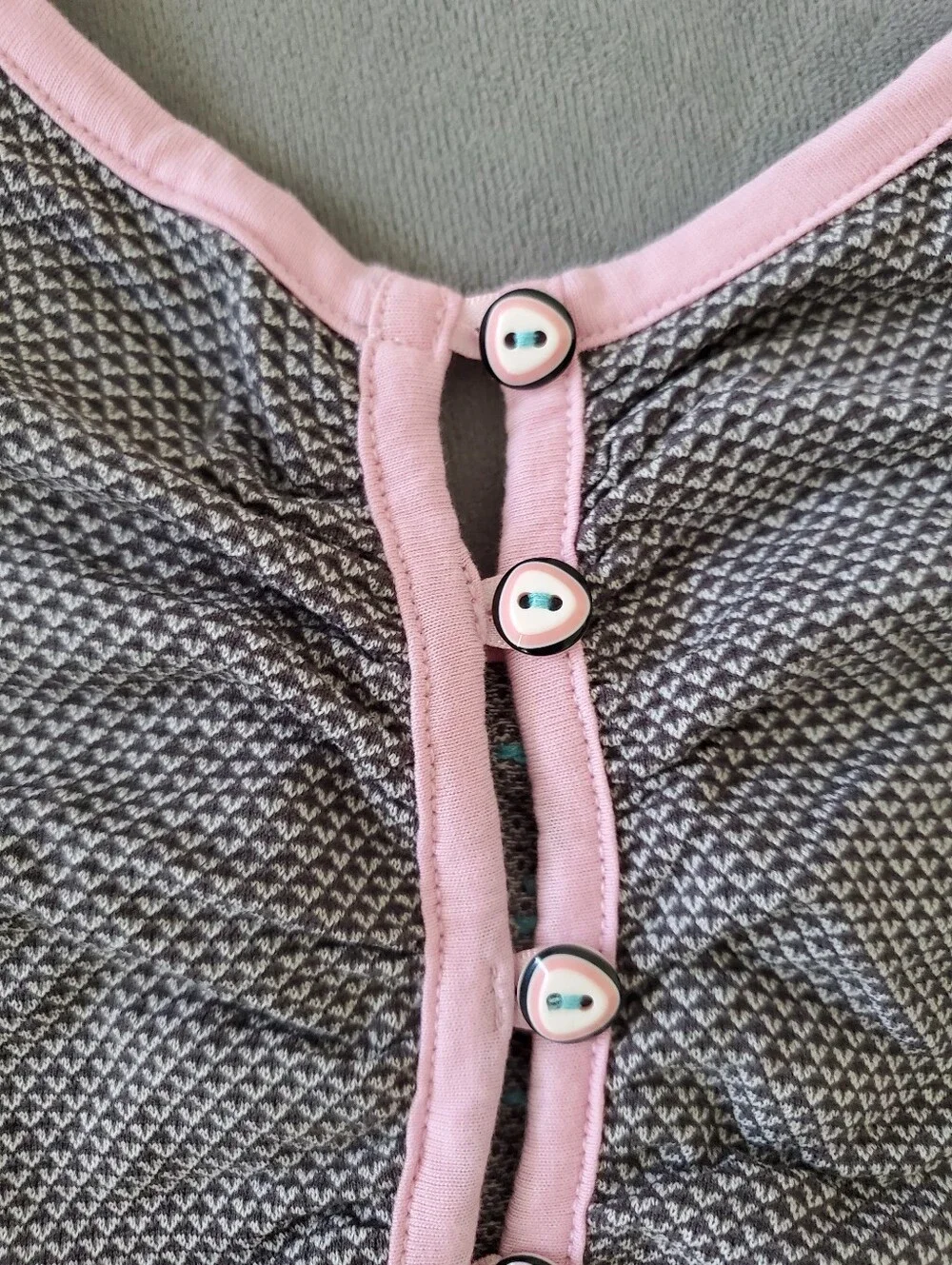 Matilda Jane Clothing Girls Ruffle Dress Size 2 Grey Pink Purple